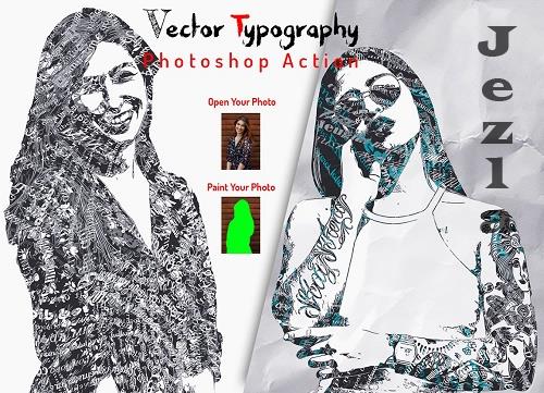 Vector Typography Photoshop Action - 6437627