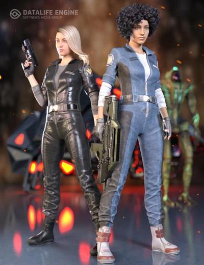 SCI FI RETRO OUTFIT FOR GENESIS 8 FEMALES