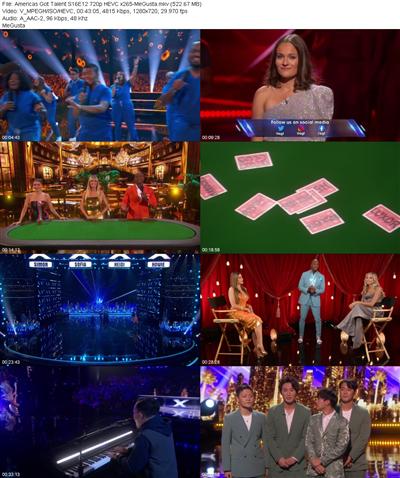 Americas Got Talent S16E12 720p HEVC x265 