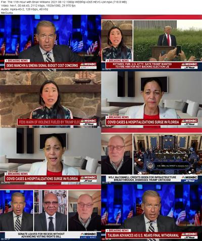 The 11th Hour with Brian Williams 2021 08 12 1080p WEBRip x265 HEVC LM