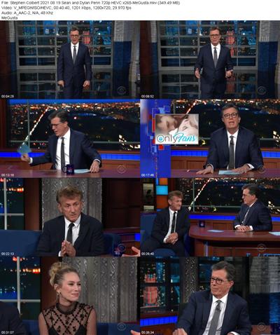 Stephen Colbert 2021 08 19 Sean and Dylan Penn 720p HEVC x265 