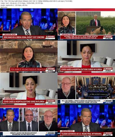 The 11th Hour with Brian Williams 2021 08 11 1080p WEBRip x265 HEVC LM