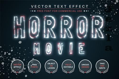 Horror Movie - Editable Text Effect - 6437199