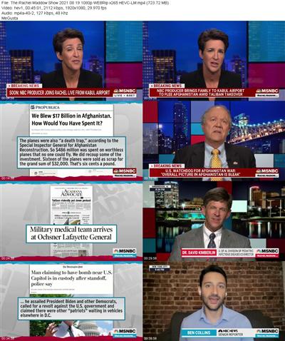 The Rachel Maddow Show 2021 08 19 1080p WEBRip x265 HEVC LM