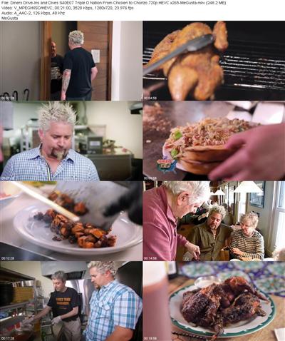 Diners Drive Ins and Dives S40E07 Triple D Nation From Chicken to Chorizo 720p HEVC x265 