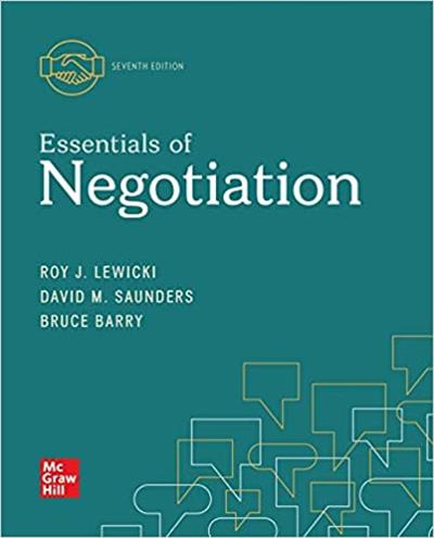 Essentials of Negotiation, 7th Edition