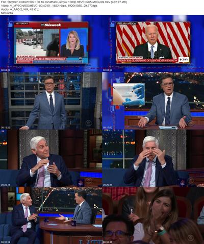 Stephen Colbert 2021 08 16 Jonathan LaPook 1080p HEVC x265 