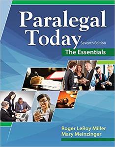 Paralegal Today The Essentials, 7th Edition