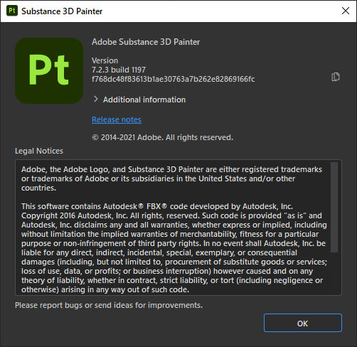 Adobe Substance 3D Painter 7.2.3.1197