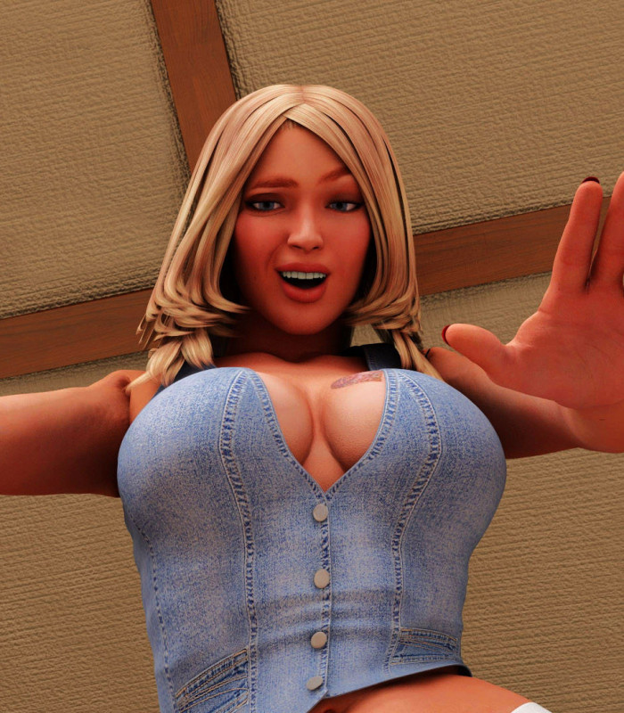 VirtualGiantess - The Blonde Girl 3D Porn Comic