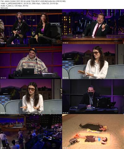 James Corden 2021 08 24 Lorde 720p HEVC x265 