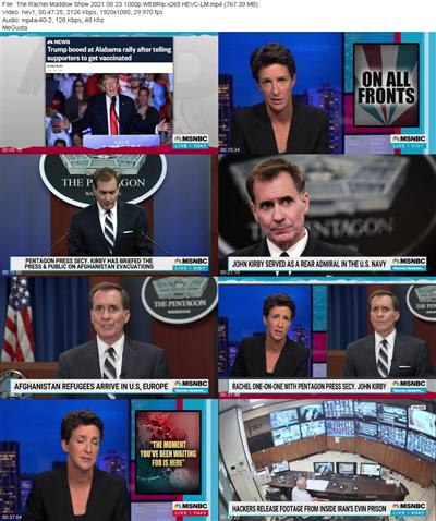 The Rachel Maddow Show 2021 08 23 1080p WEBRip x265 HEVC LM