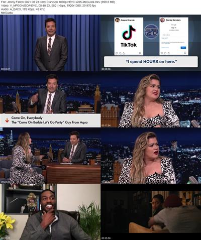 Jimmy Fallon 2021 08 23 Kelly Clarkson 1080p HEVC x265 