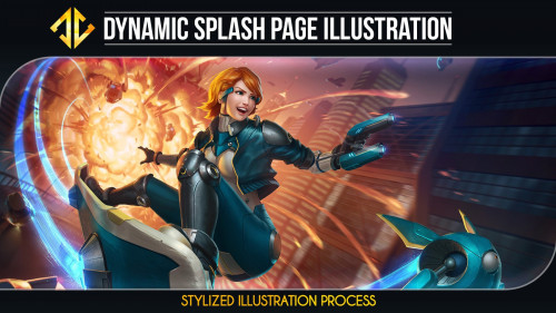 Dynamic Splash Page Illustration by Deiv Calviz