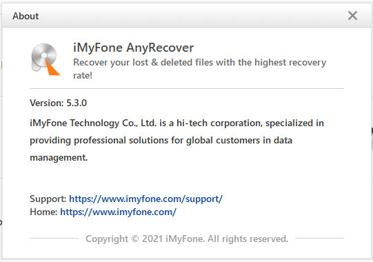 iMyFone AnyRecover 5.3.0.10