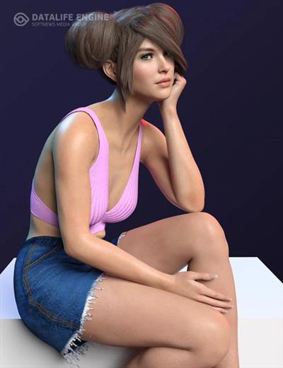 X FASHION DFORCE CASUAL DENIM OUTFIT FOR GENESIS 8 FEMALES