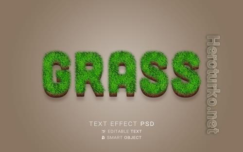 Creative nature text effect Premium Psd