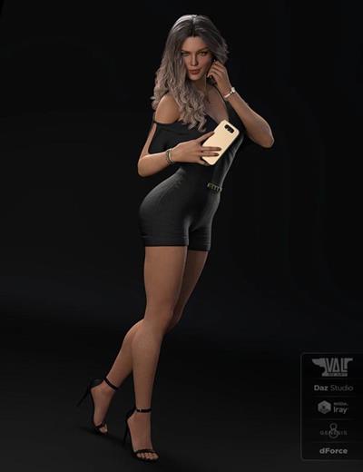 DFORCE AXYA CASUAL OUTFIT FOR GENESIS 8 FEMALES