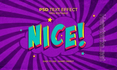 Nice pop art text effect Premium Psd Nice pop art text effect Premium Psd