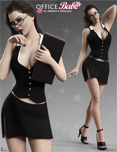 OFFICE BABE OUTFIT FOR GENESIS 8 FEMALE(S)