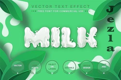 Milk - Editable Text Effect - 6453748