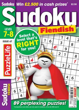 PuzzleLife Sudoku Fiendish   Issue 67, 2021
