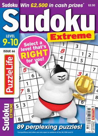 PuzzleLife Sudoku Extreme   Issue 66, 2021