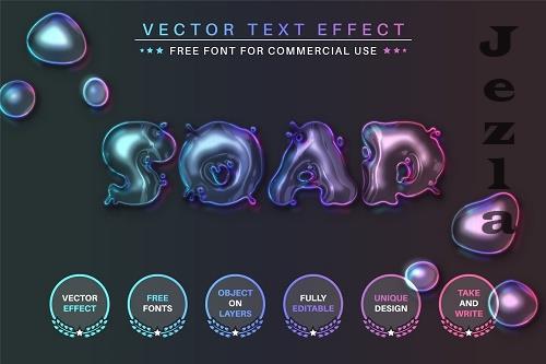 Soap Bubble - Editable Text Effect - 6453506