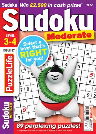 PuzzleLife Sudoku Moderate   Issue 67, 2021
