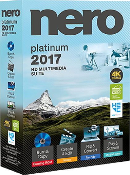 Nero Platinum 2017 Suite 18.0.08400 Retail Multilingual + Contents