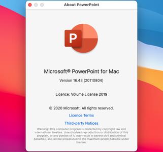 Microsoft PowerPoint 2019 for Mac v16.52 VL Multilingual