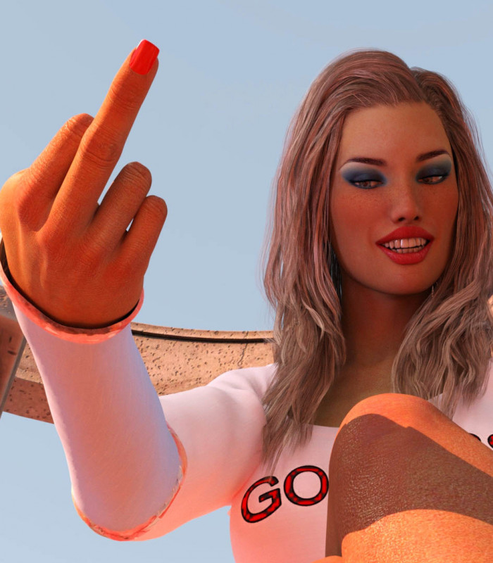 VirtualGiantess - Beautiful Blonde 3D Porn Comic