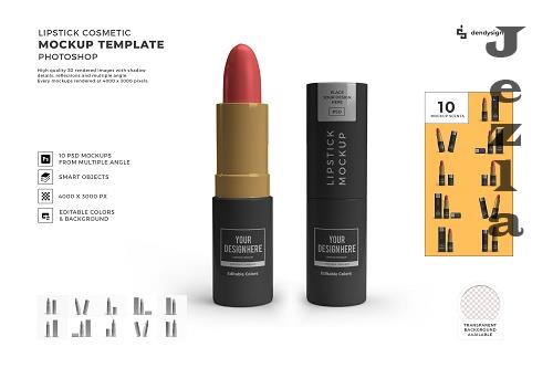 Lipstick Cosmetic 3D Mockup Template Bundle - 1511910