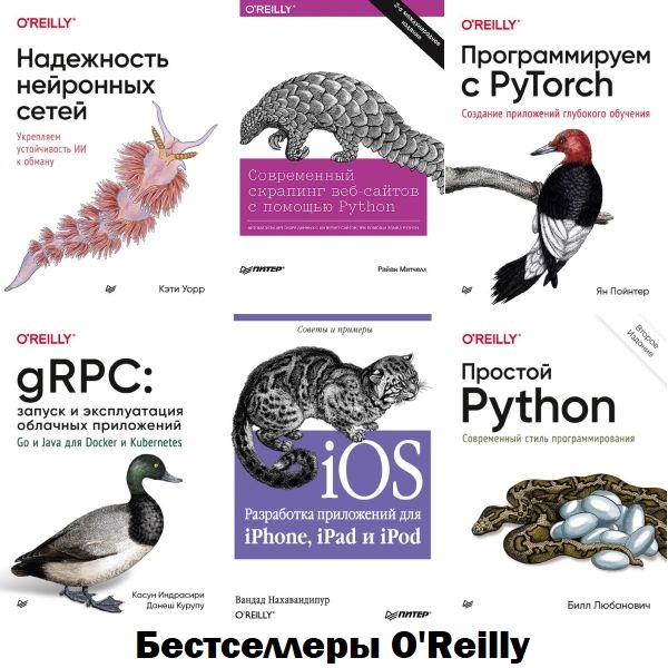 Бестселлеры O'Reilly в 95 книгах (PHP, MySQL, JavaScript, CSS и HTML5, jQuery, C) (2008-2021) PDF, DJVU, FB2