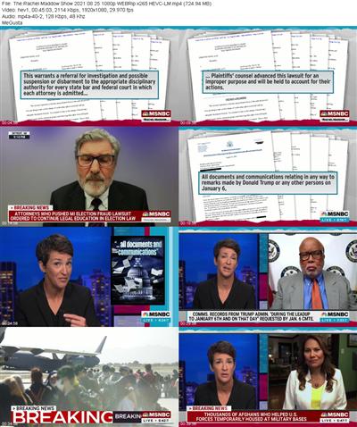 The Rachel Maddow Show 2021 08 25 1080p WEBRip x265 HEVC LM