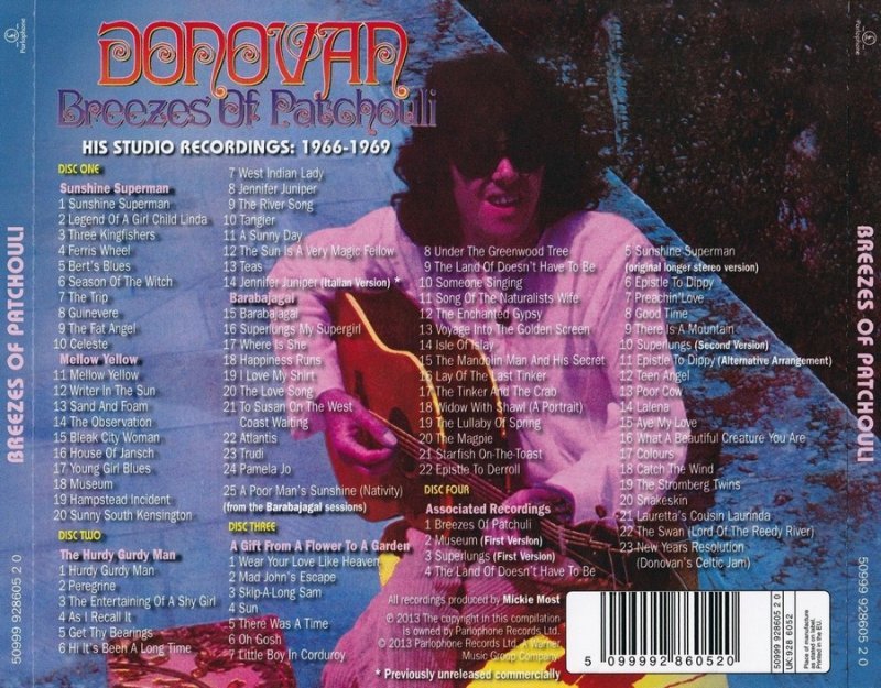 Donovan - Breezes Of Patchouli (His Studio Recordings:1966-1969) (2013) [Box Set 4CD] Lossless