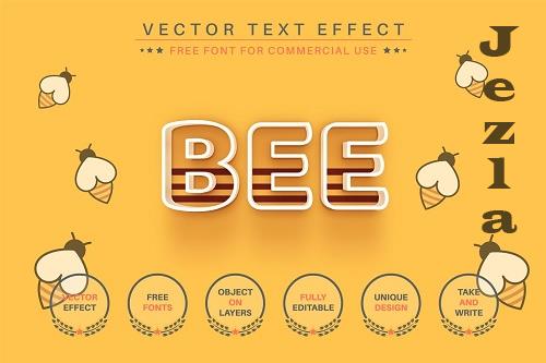 Bee - Editable Text Effect - 6459106
