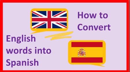 Skillshare - How to Convert English words into Spanish