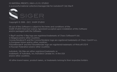 SIGERSHADERS XS Material Presets Studio 3.2.0 Update