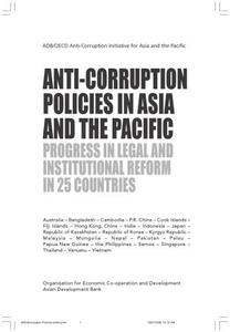 Anti-Corruption Policies in Asia and the Pacific  Legal and Institutional Reform in 25 Countries