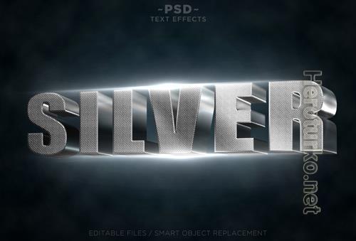 Silver text effects Premium Psd Silver text effects Premium Psd