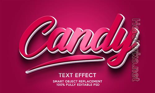 Candy text effect template Premium Psd Candy text effect template Premium Psd