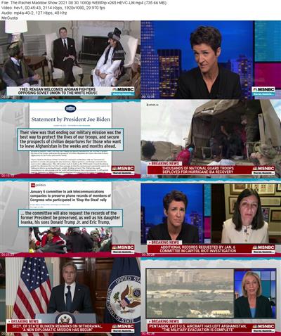 The Rachel Maddow Show 2021 08 30 1080p WEBRip x265 HEVC LM