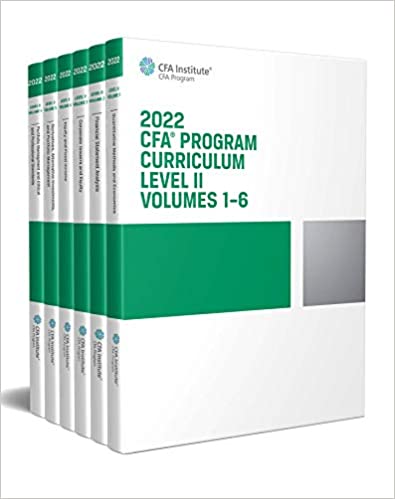 2022 CFA Program Curriculum Level II Box Set (Volumes 1-6)
