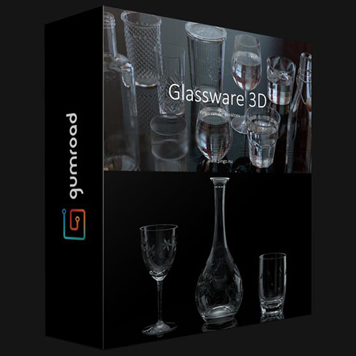 GUMROAD – GLASSWARE 3D BY PINGO VAN DER BRINKLOEV