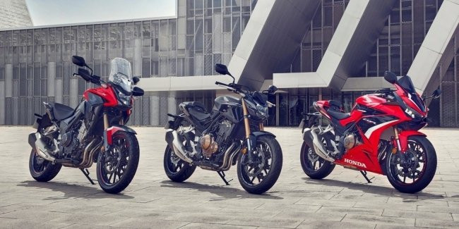 Обновленная линейка 500-кубовых мотоциклов Honda 2022: CB500F, CB500X, CBR500R