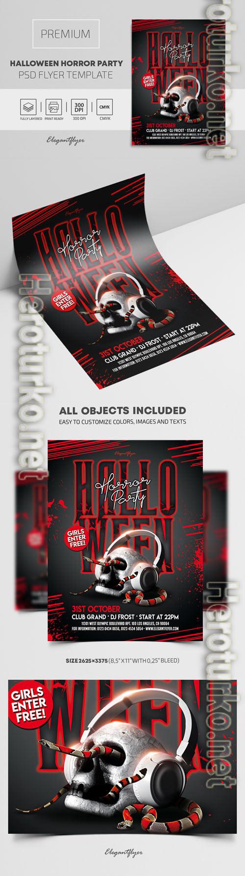 Halloween Horror Party  Premium PSD Flyer Template