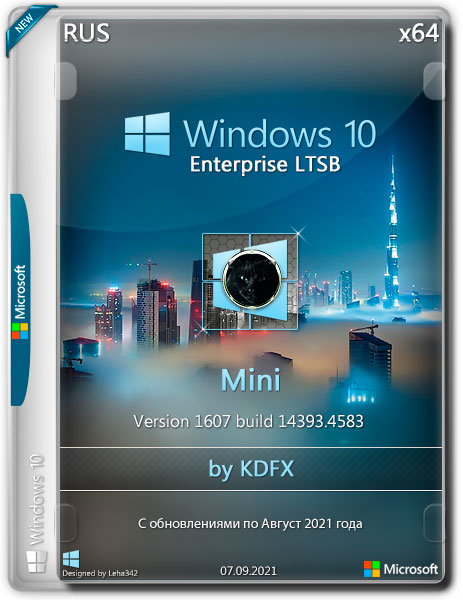 Windows 10 Enterprise LTSB x64 1607.14393.4583 Mini by KDFX (RUS/2021)