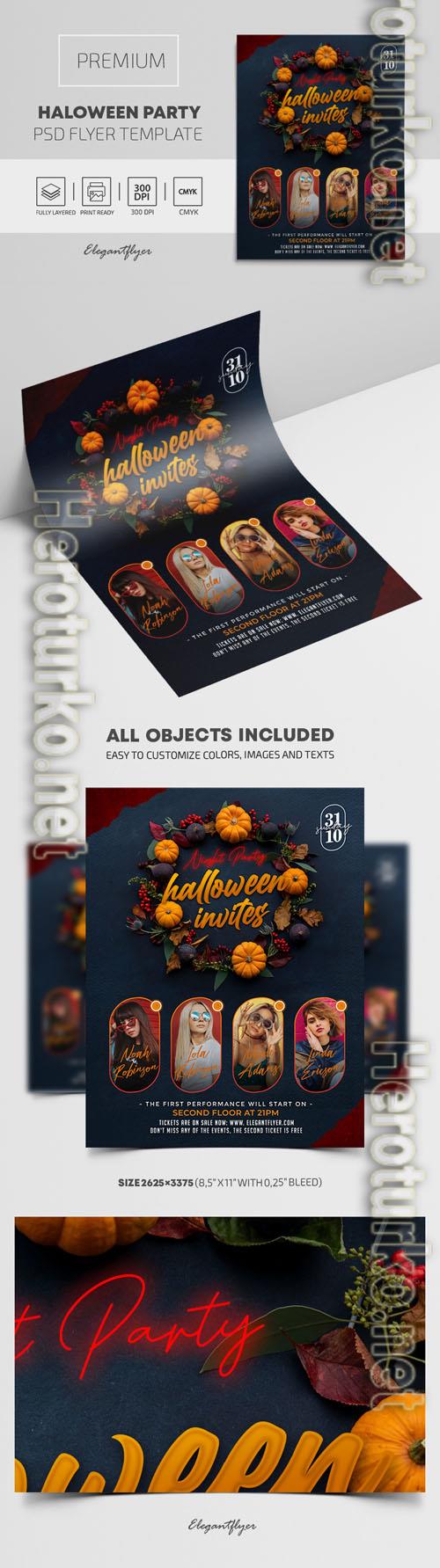 Halloween Party Premium PSD Flyer Template Halloween Party Premium PSD Flyer Template