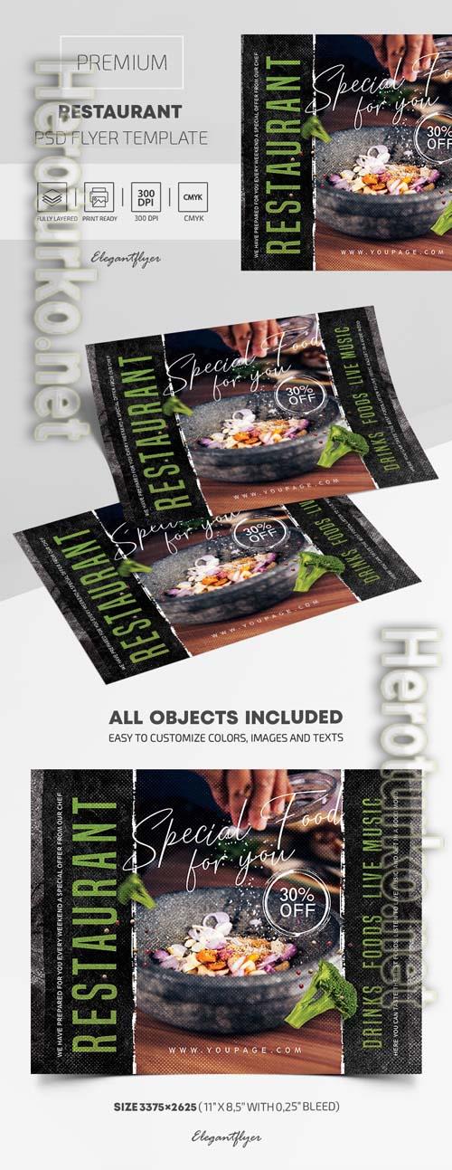 Restaurant Premium PSD Flyer Template
